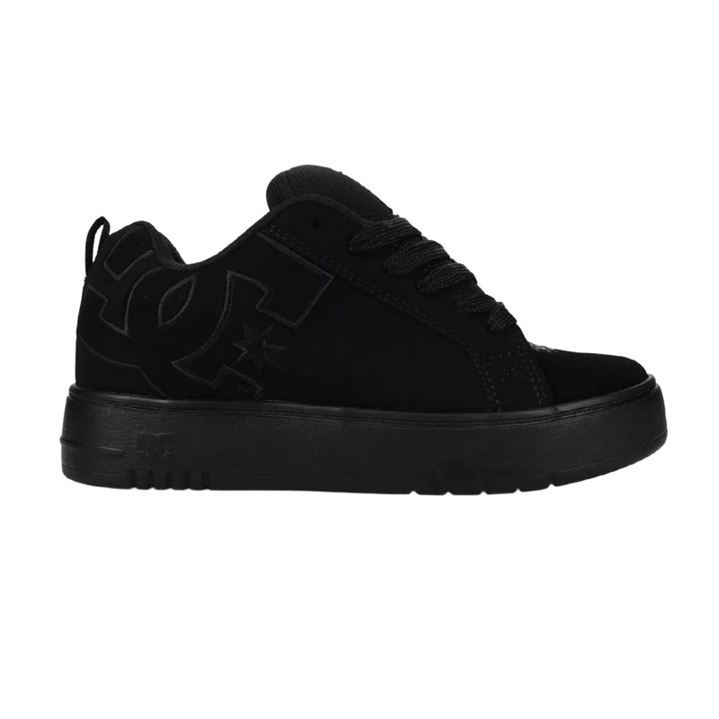 ZAPATILLA MUJER COURT GRAFFIK PLATAFORM NEGRO DC - 1