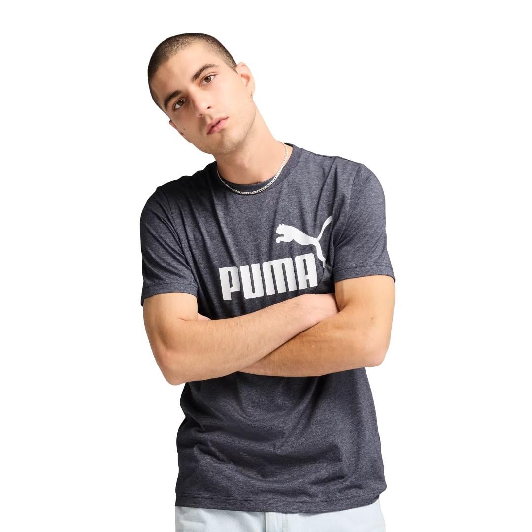 POLERA HOMBRE ESS JASPEADO AZUL PUMA - 2