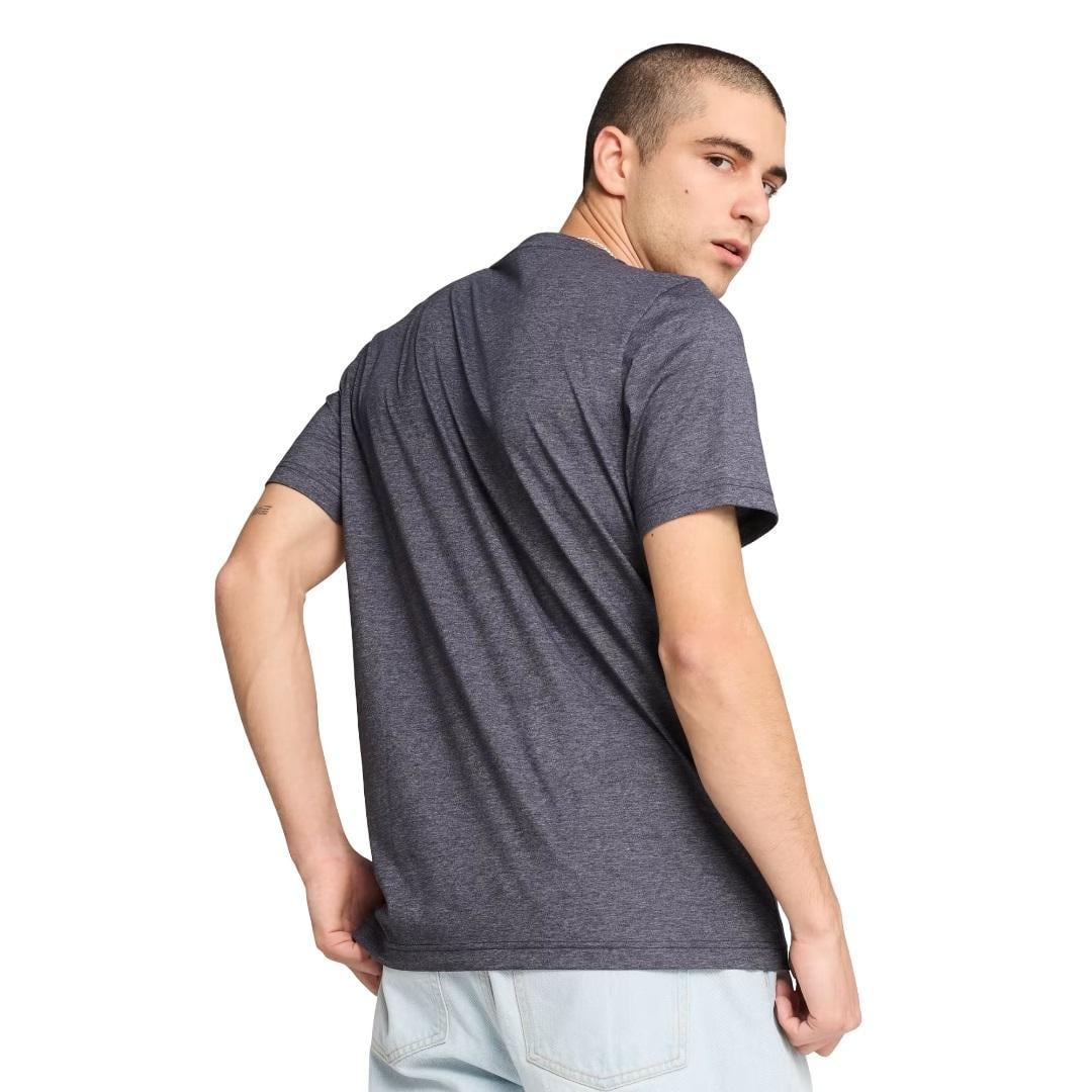 POLERA HOMBRE ESS JASPEADO AZUL PUMA - 3
