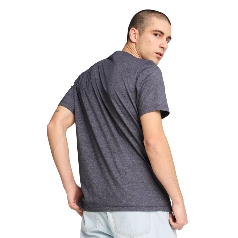 POLERA HOMBRE ESS JASPEADO AZUL PUMA - 3