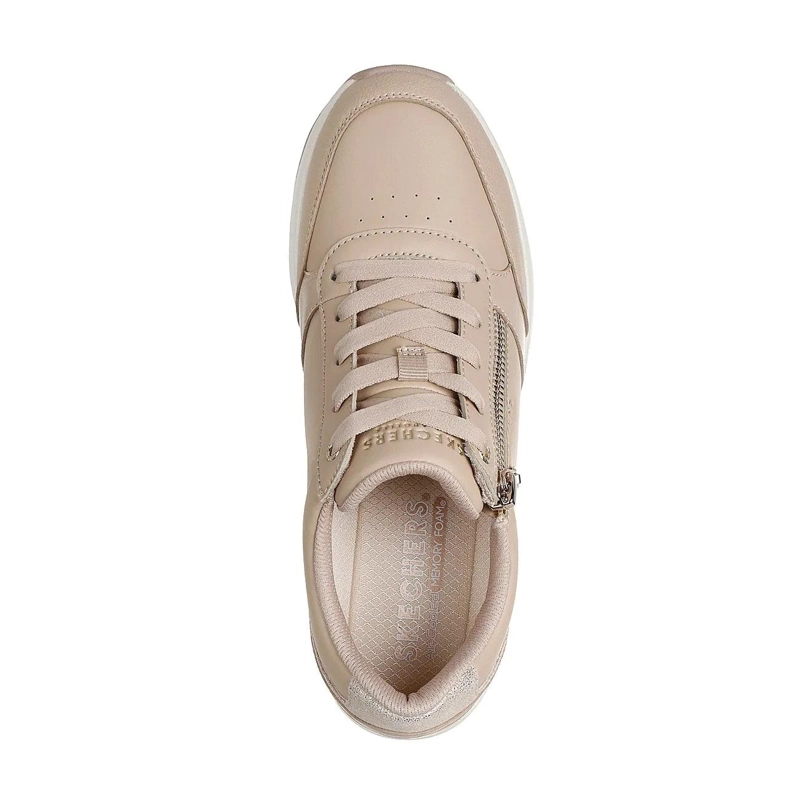 ZAPATILLA MUJER BILLION 2 BEIGE  SKECHERS - 3