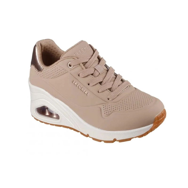 ZAPATILLA MUJER UNO FLEX  TAUPE SKERCHERS - 2