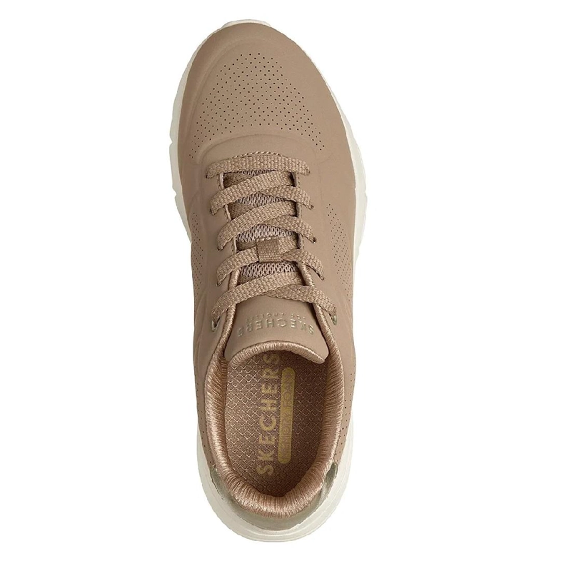 ZAPATILLA MUJER UNO FLEX  TAUPE SKERCHERS - 3