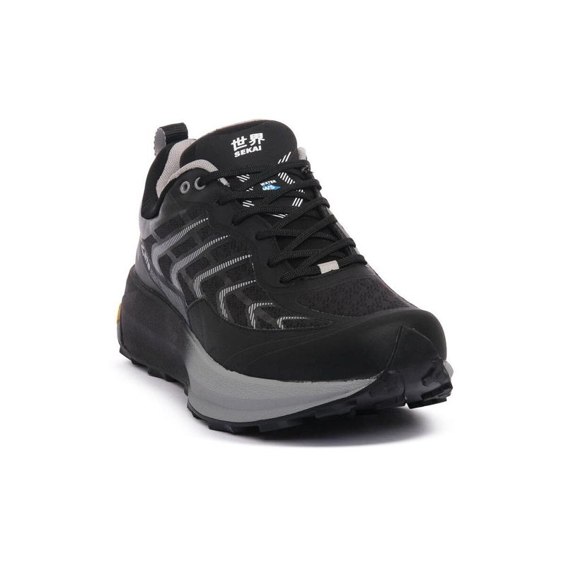 ZAPATILLA IMPERMEABLE HOMBRE SEKAI NEGRO GRIS TREZETA - 2