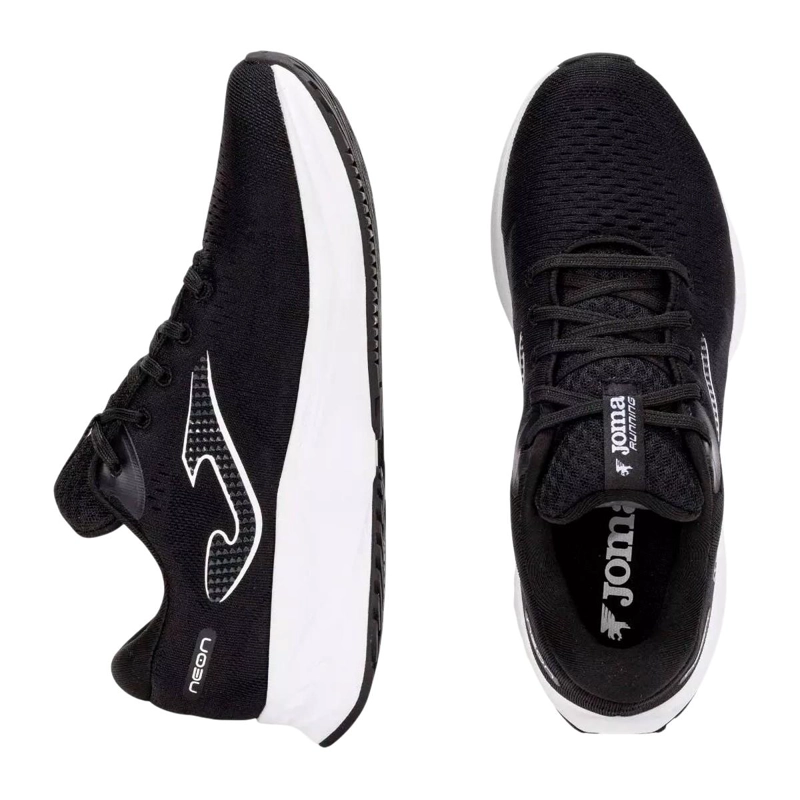 ZAPATILLA RUNNING MUJER NEON NEGRO BLANCO JOMA - 3