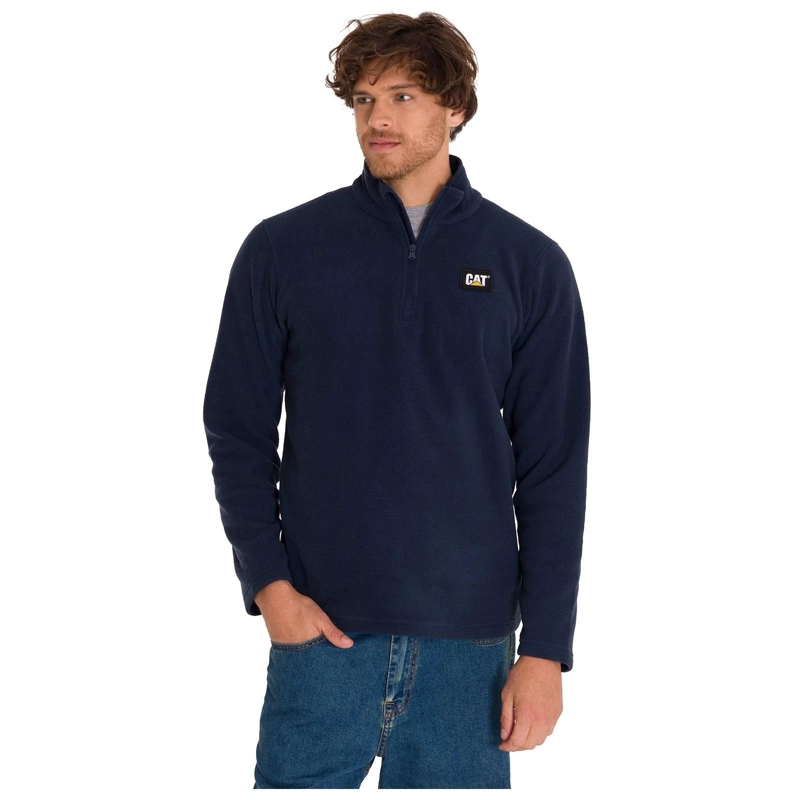 POLAR HOMBRE MICROFLEECE QUARTER ZIP AZUL CAT - 2
