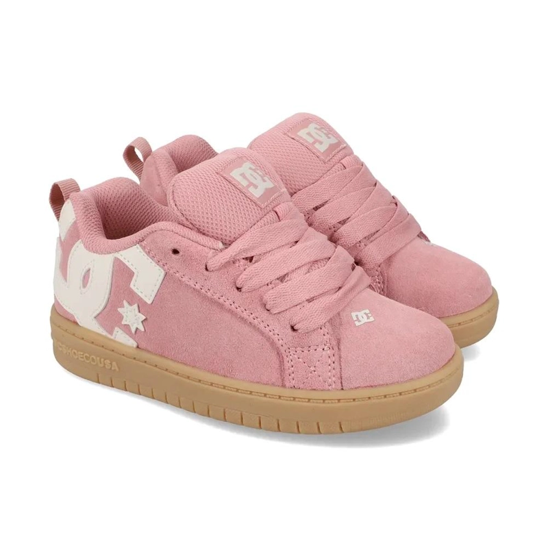 ZAPATILLA KIDS COURT GRAFFIK SE ROSA DC - 2