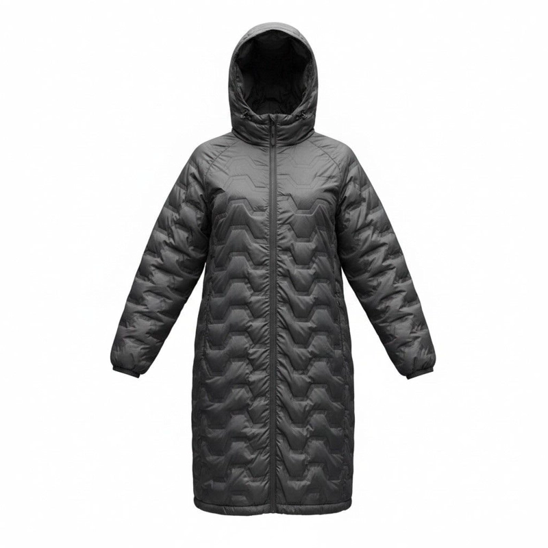 CHAQUETA LARGA MUJER DARIN NEGRO  SPHERE PRO - 1