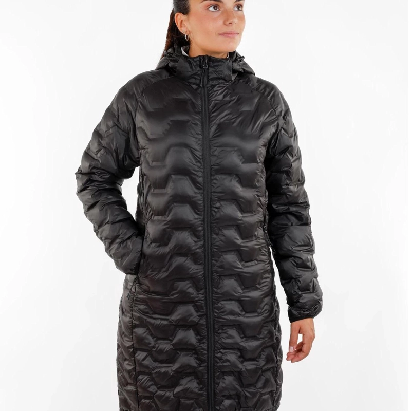 CHAQUETA LARGA MUJER DARIN NEGRO  SPHERE PRO - 4