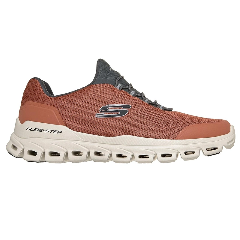 ZAPATILLA HOMBRE GLIDE STEP NARANJO SKECHERS - 1