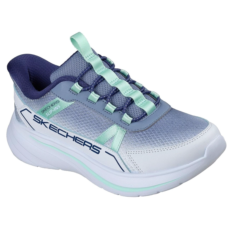 ZAPATILLA NIÑA SLIP-INS WAVE 92 CELESTE SKECHERS - 2