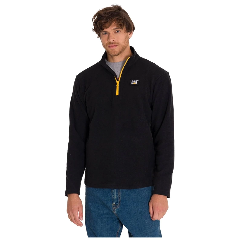 POLAR HOMBRE MICROFLEECE QUARTER ZIP NEGRO CAT - 1