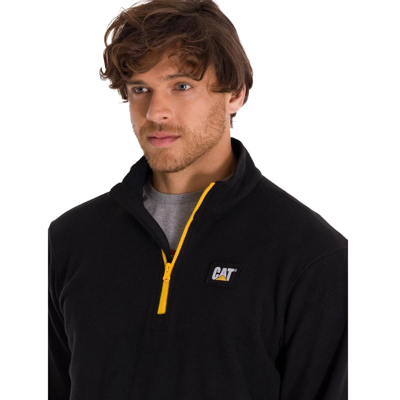 POLAR HOMBRE MICROFLEECE QUARTER ZIP NEGRO CAT - 2