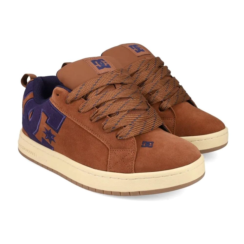 ZAPATILLA HOMBRE COURT GRAFFIK SE CAFE AZUL DC - 2