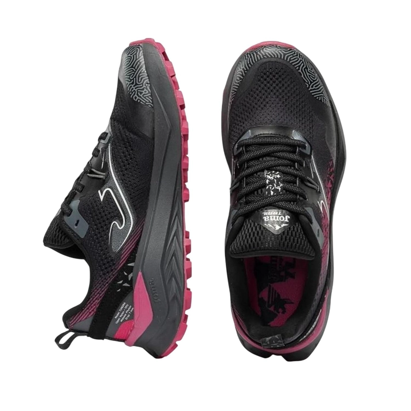 ZAPATILLA TRAIL RUNNING MUJER TREK NEGRO FUCSIA JOMA - 3