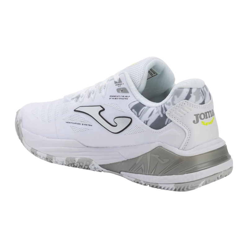 ZAPATILLA PADEL MUJER SPIN 26 BLANCO GRIS JOMA - 5