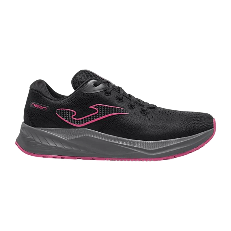 ZAPATILLA RUNNING MUJER NEON NEGRO FUCSIA JOMA - 1