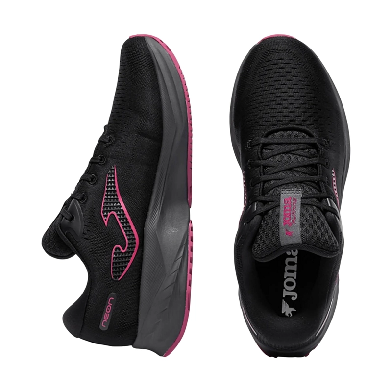ZAPATILLA RUNNING MUJER NEON NEGRO FUCSIA JOMA - 4