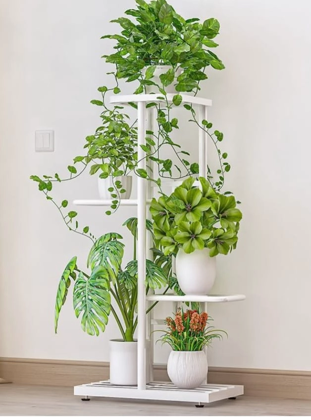 SOPORTE DE MACETEROS DE FIERRO - 1