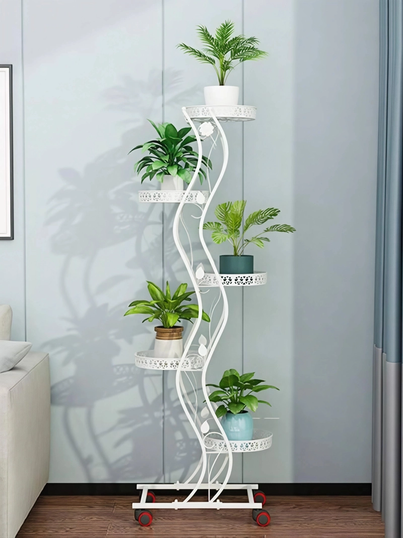 SOPORTE PARA PLANTAS DE 5 NIVELES MACETERO ORGANIZADOR VERTICAL METAL - 1