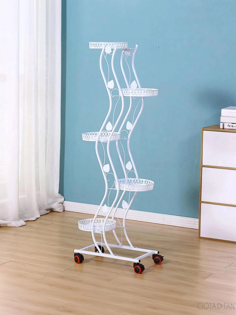 SOPORTE PARA PLANTAS DE 5 NIVELES MACETERO ORGANIZADOR VERTICAL METAL - 2