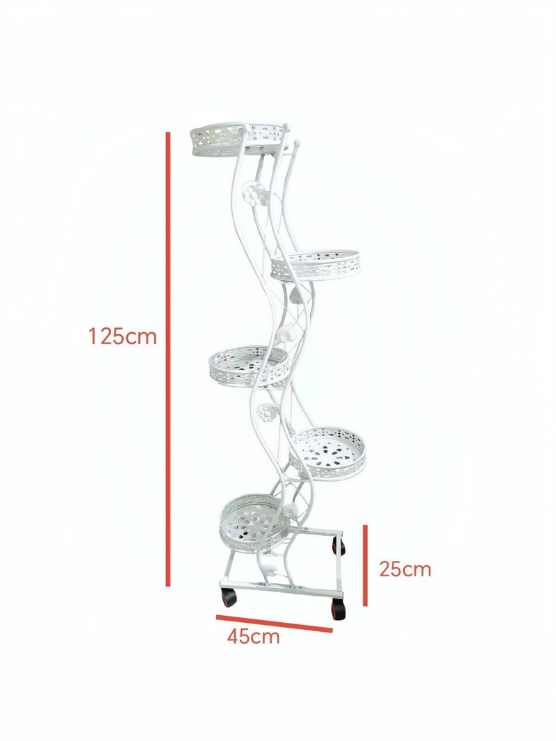 SOPORTE PARA PLANTAS DE 5 NIVELES MACETERO ORGANIZADOR VERTICAL METAL - 5