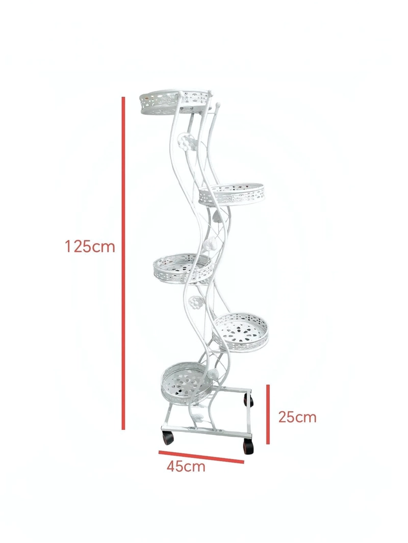 SOPORTE PARA PLANTAS DE 5 NIVELES MACETERO ORGANIZADOR VERTICAL METAL - 5