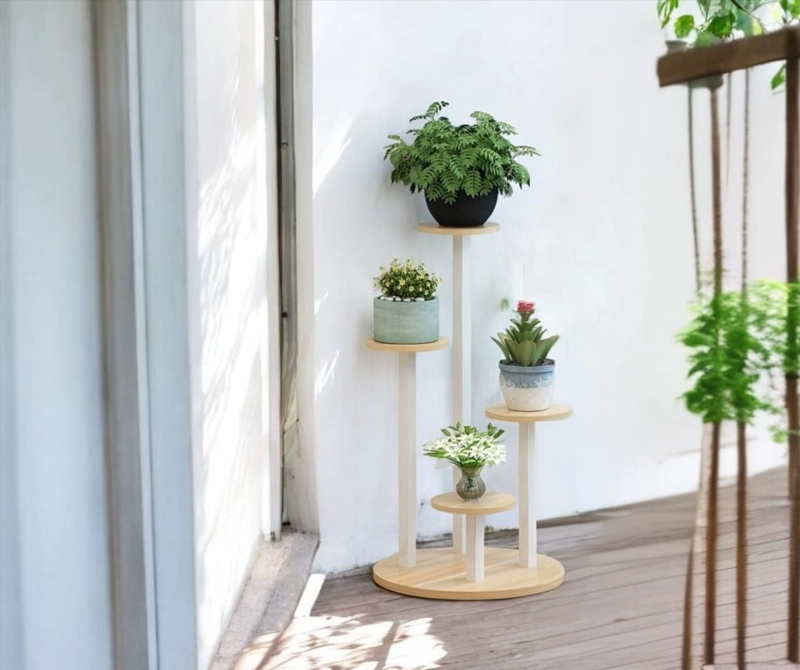 ESTANTE SOPORTE PARA PLANTAS MACETERO MULTIUSO DE 4 NIVELES - 3