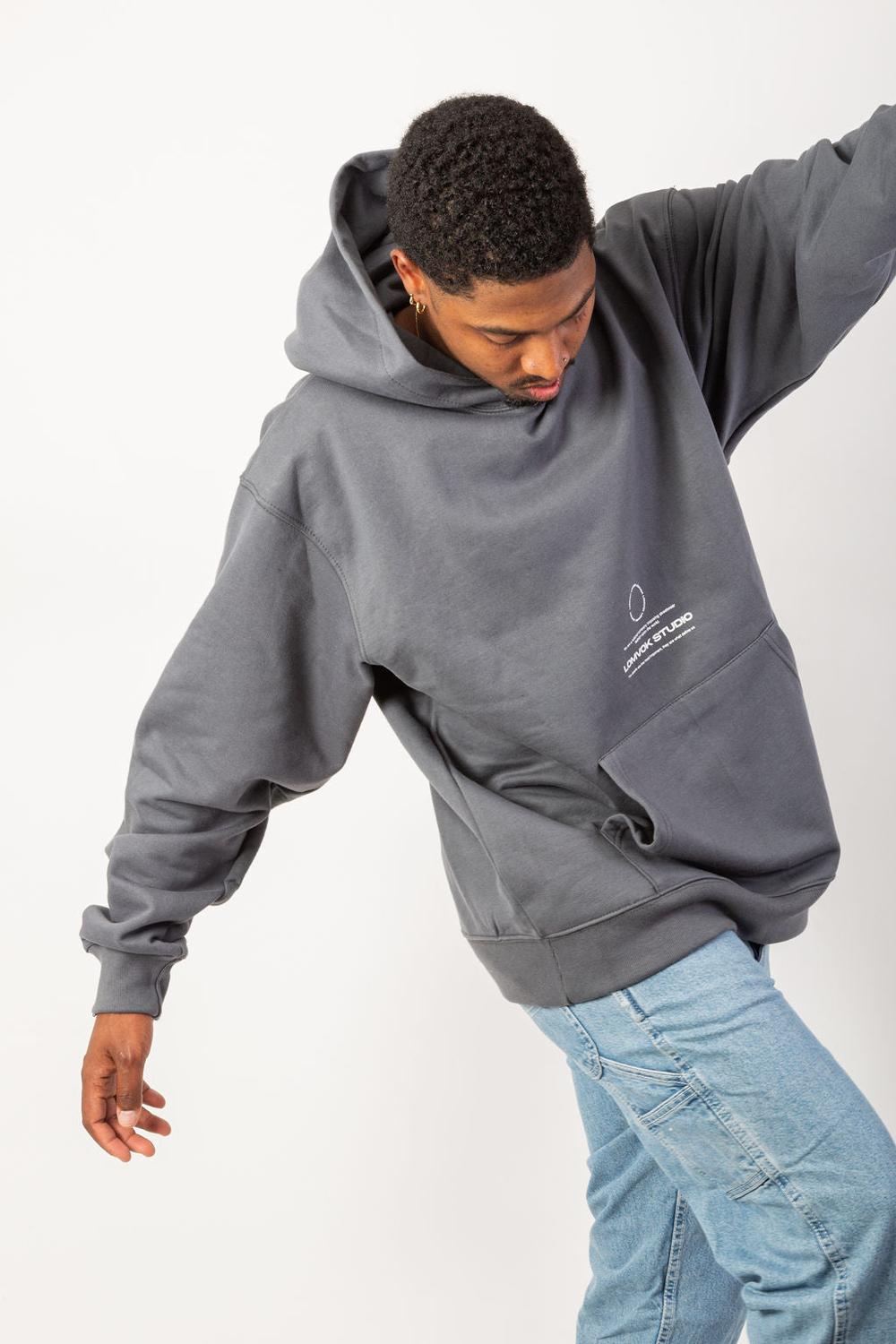 HOODIE CIRCLE GREY. - 3