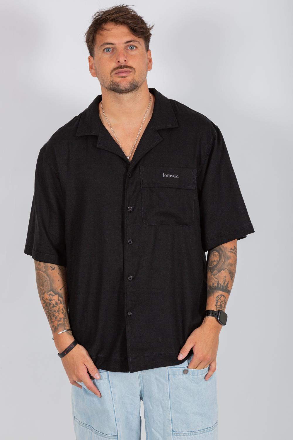 CAMISA BLACK LINNEN - 1