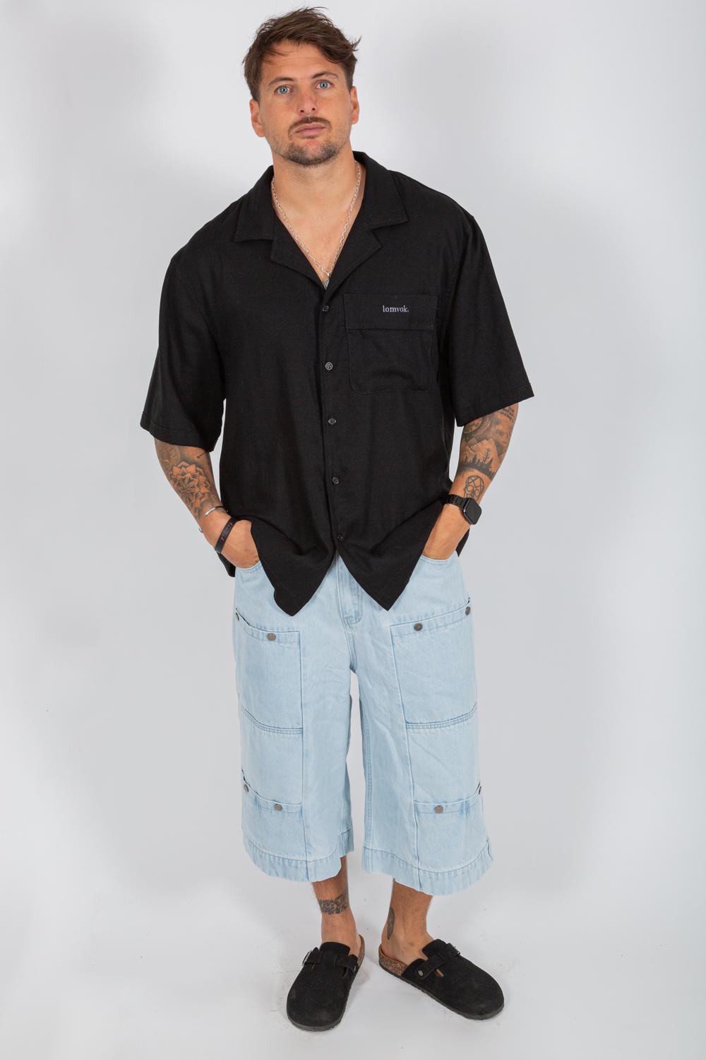 CAMISA BLACK LINNEN - 4