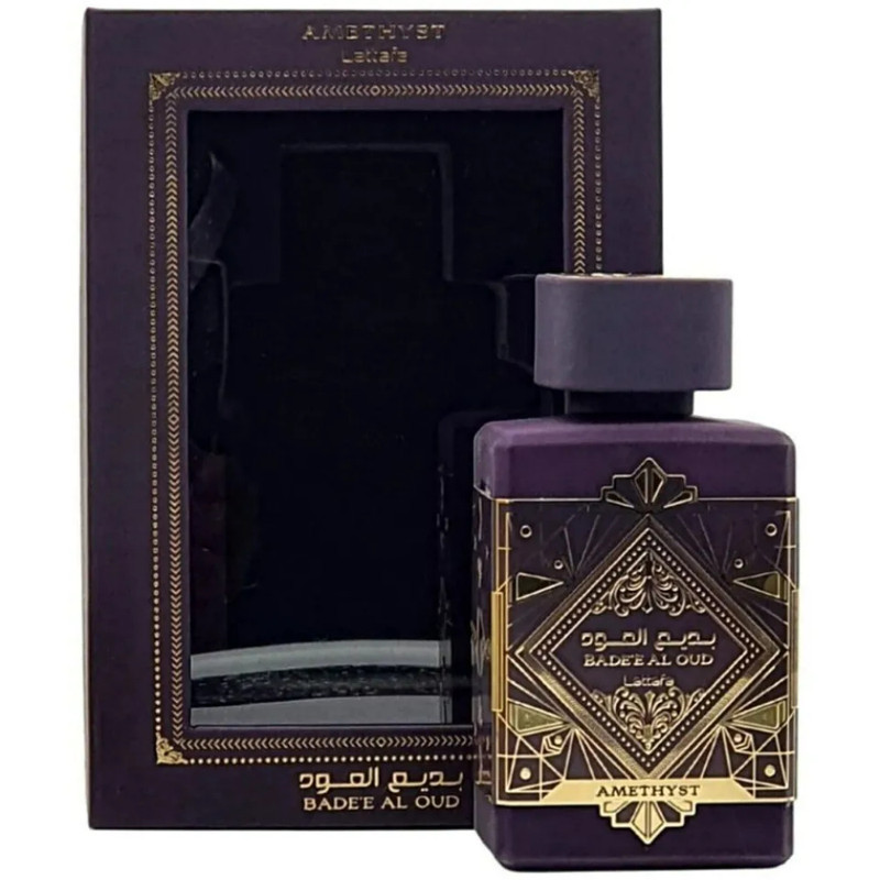 PERFUME LATTAFA BADEE AL OUD AMETHYST EDP 100 ML UNISEX - ELEGANTE Y ORIENTAL - 1