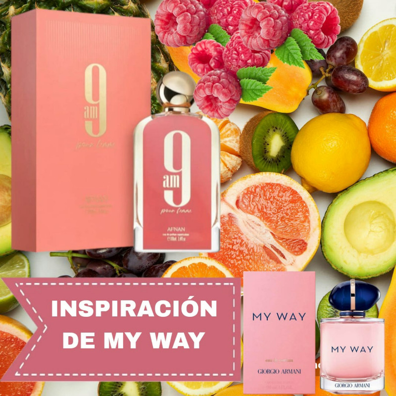 PERFUME AFNAN 9 AM DIVE POUR FEMME EDP 100ML - FRAGANCIA FLORAL FRESCA - 4