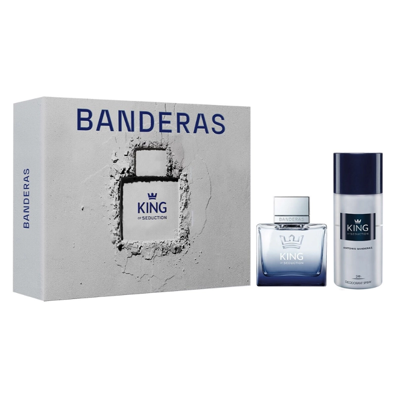 PERFUME KING OF SEDUCTION ESTUCHE EDT 100ML + 150ML DEO HOMBRE - 1