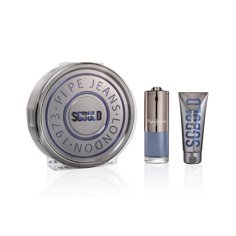 PERFUME PEPE JEANS PACK SOBOLD EDP 100ML+SG 100ML SET 2 PCS CAJA METALICA - 1