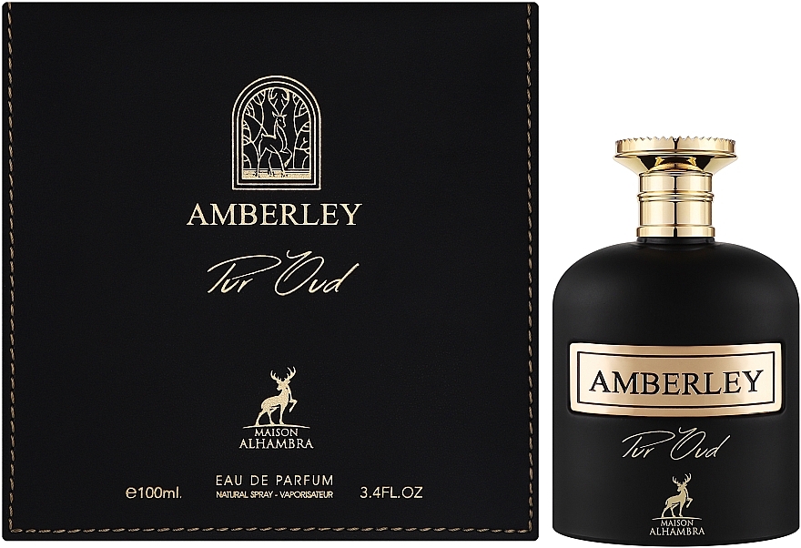 PERFUME MAISON ALHAMBRA AMBERLEY PUR OUD UNISEX EDP 100 ML - 1