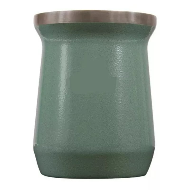 VASO MATE TERMICO DOBLE PARED METALICO ACEROINOX VERDE - 1