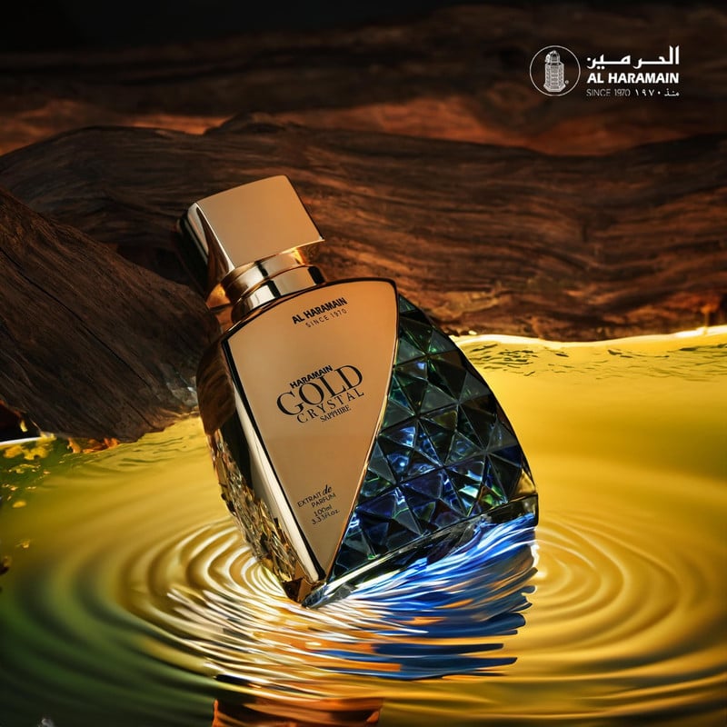 PERFUME AL HARAMAIN GOLD CRYSTAL SAPPHIRE EXTRAIT DE PARFUM UNISEX 100 ML - 2