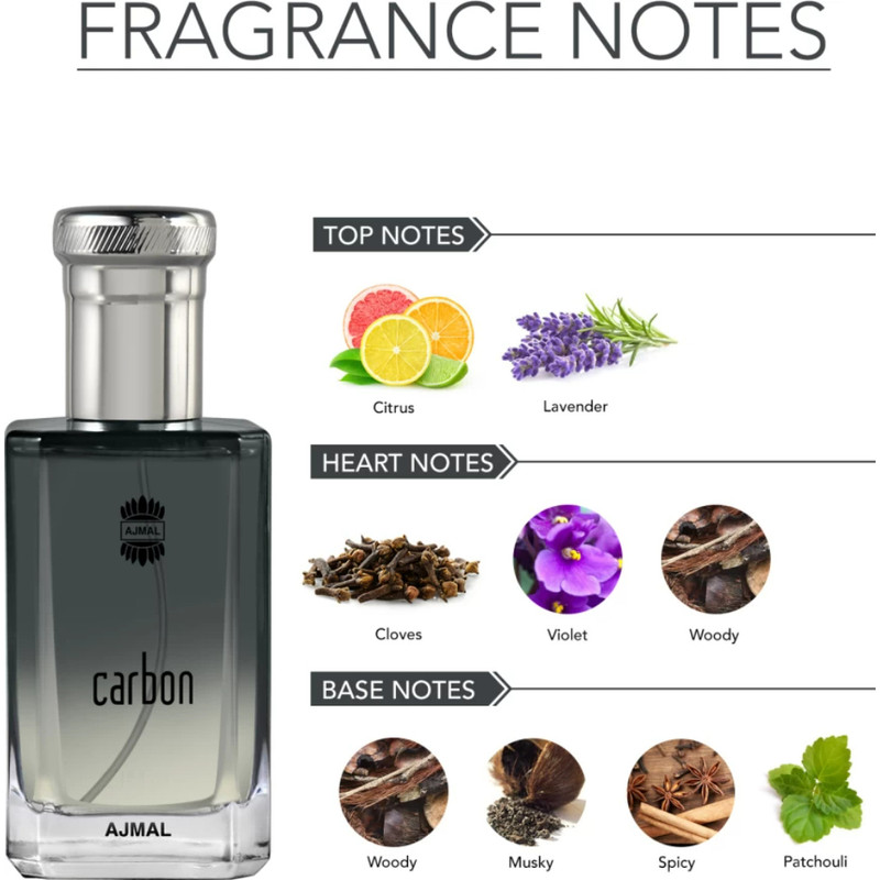 PERFUME AJMAL CARBON FOR HIM HOMBRE EDP 100 ML - 2