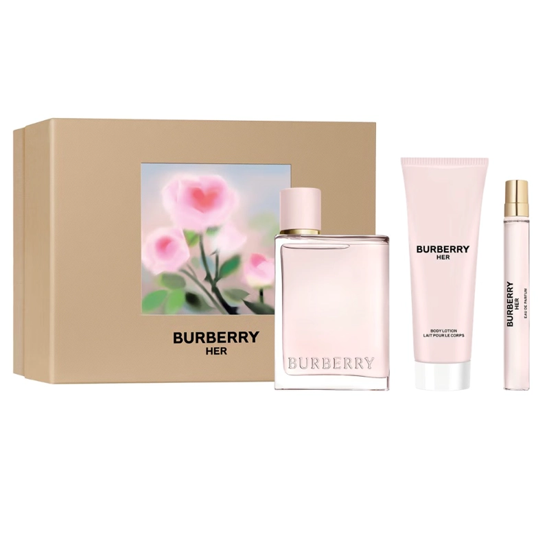 Burberry Her Edp 100 Ml + 10 Ml + 75 Ml Set 3 Pcs Mujer - 1