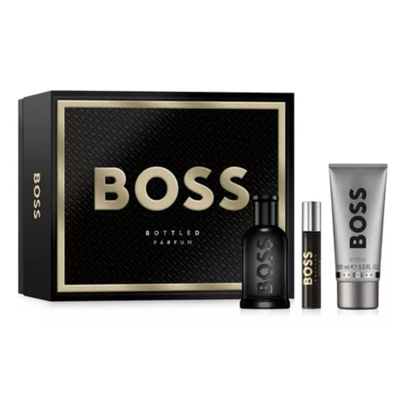 SET HUGO BOSS HOMBRE BOSS BOTTLED PARFUM 100 ML + 10 ML + SG 100 ML 3 PCS - 1