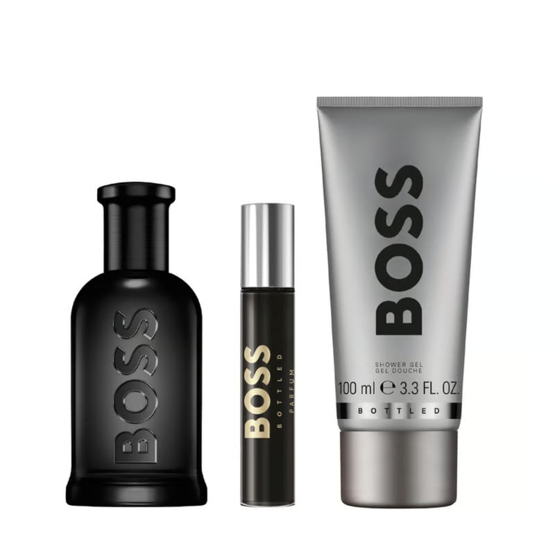 SET HUGO BOSS HOMBRE BOSS BOTTLED PARFUM 100 ML + 10 ML + SG 100 ML 3 PCS - 2
