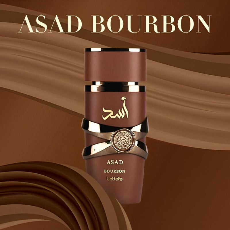 PERFUME LATTAFA ASAD BOURBON EDP 100ML INTENSO MASCULINO