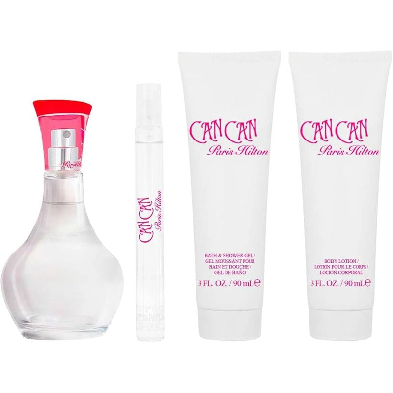 PERFUME PARIS HILTON CAN CAN SET 4 PIEZAS EDP 100ML+10ML+SG 90ML+SG 90ML - 2