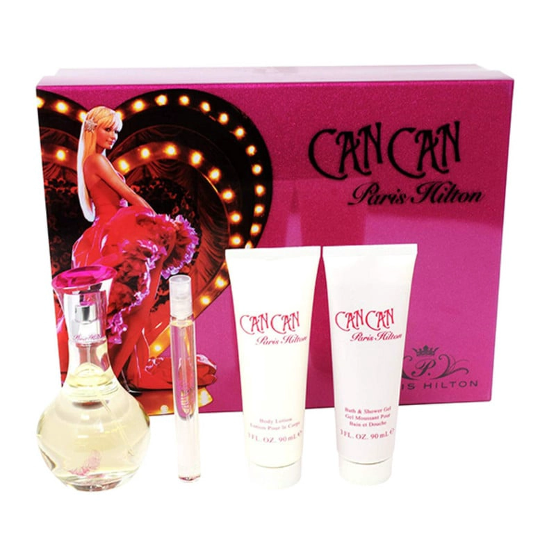 PERFUME PARIS HILTON CAN CAN SET 4 PIEZAS EDP 100ML+10ML+SG 90ML+SG 90ML - 3