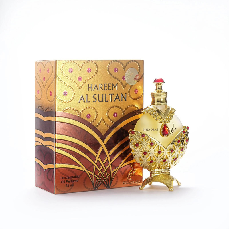 PERFUME UNISEX KHADLAJ HAREEM AL SULTAN GOLD PARFUM OIL 35ML - EXCLUSIVIDAD ORIENTAL - 1