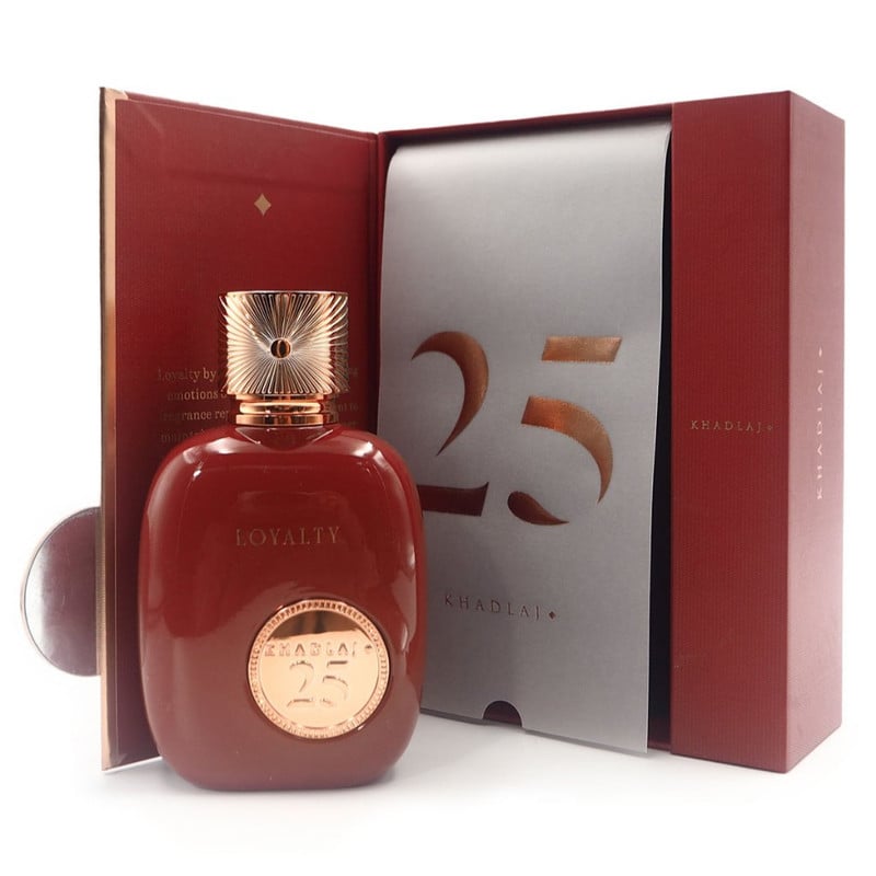 PERFUME UNISEX KHADLAJ 25 LOYALTY EDP 100ML - FIDELIDAD Y ELEGANCIA - 4