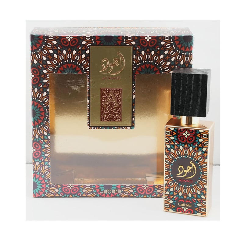 SET LATTAFA UNISEX AJWAD EDP 60 ML + DEO SPRAY 200 ML (2 PIEZAS) - EXCLUSIVIDAD Y ESTILO - 1
