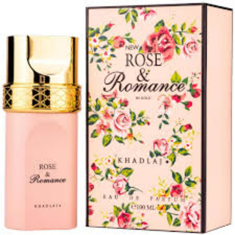 PERFUME UNISEX ROSE & ROMANCE EDP 100ML KHADLAJ - ROMANTICISMO Y ELEGANCIA - 1