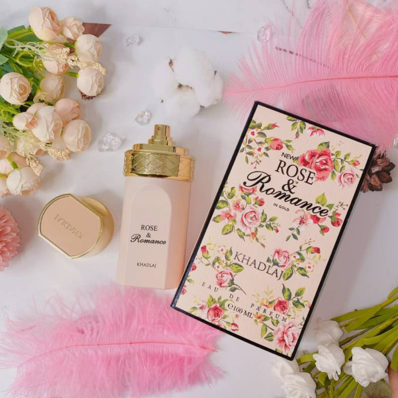 PERFUME UNISEX ROSE & ROMANCE EDP 100ML KHADLAJ - ROMANTICISMO Y ELEGANCIA - 2